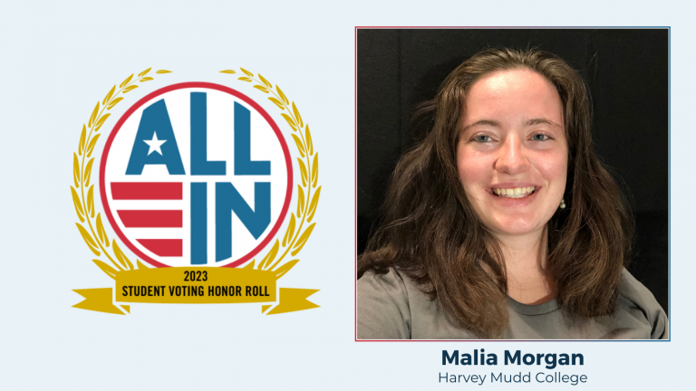 Harvey Mudd Senior Named To 2023 ALL IN Student Voting Honor Roll ...