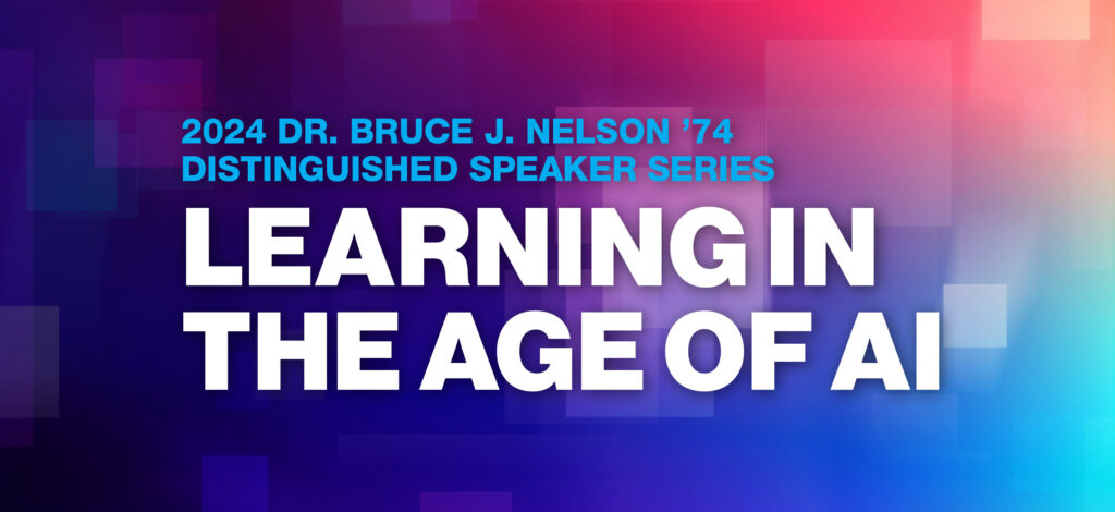 Nelson Series promo image with text: learning in the age of AI